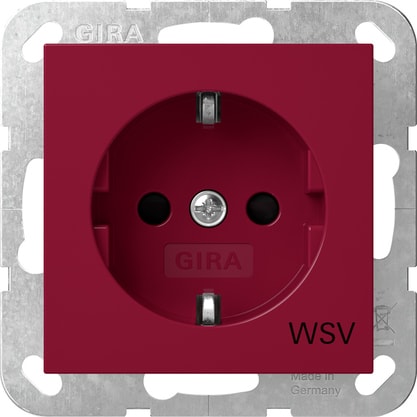 GIRA - GIR4453108 SCHUKO SH IMPR.WSV SYSTEM 55 ROSSO
