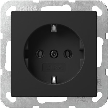 GIRA - GIR4466005 PRESA SCHUKO SENZA GRAFFA SYSTEM 55 NERO