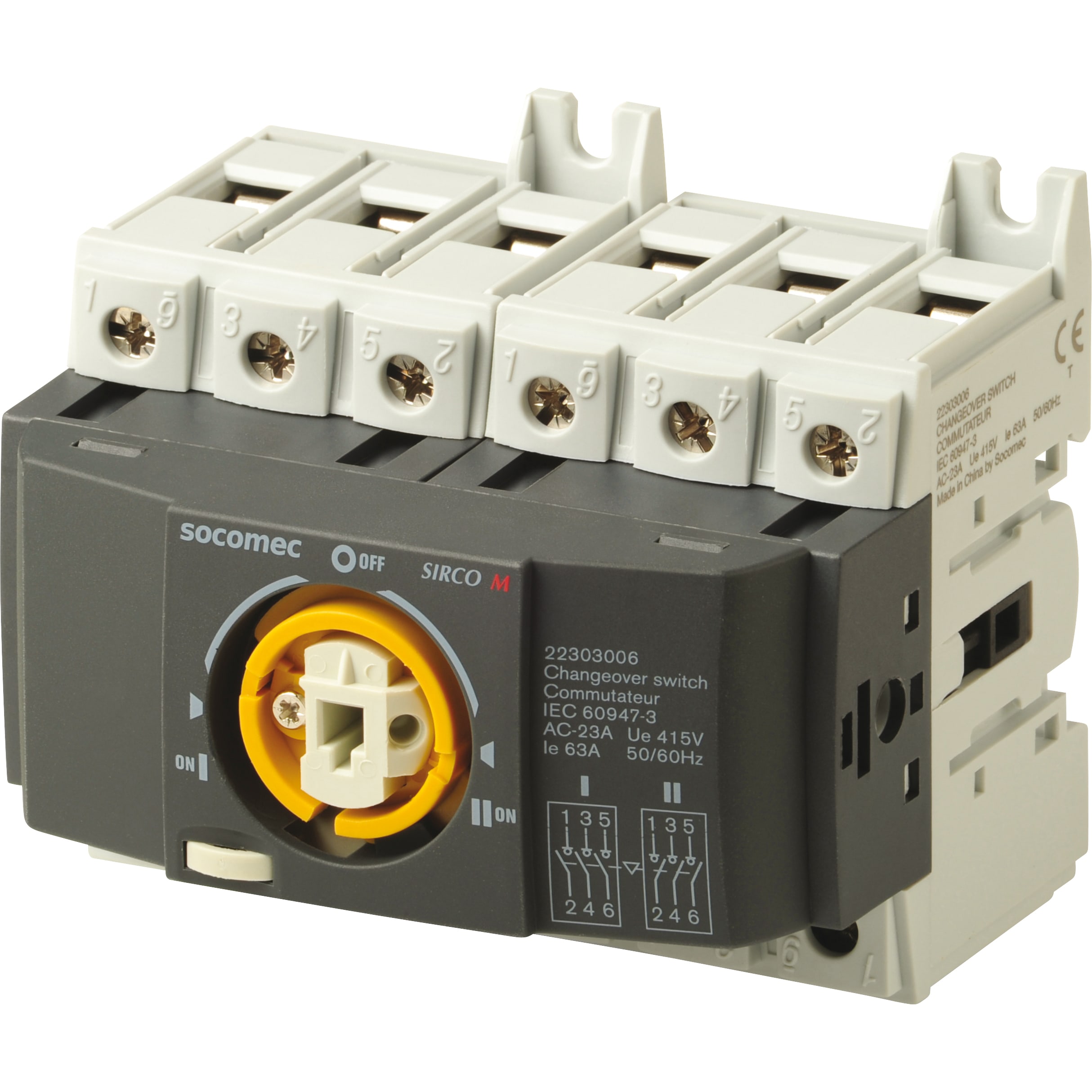 SOCOMEC SOC22303006 COMMUTATORE SIRCO M2 3X63A