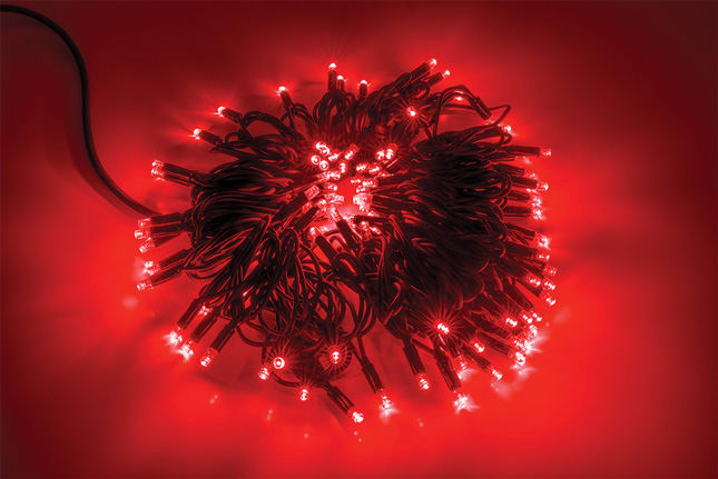 WIMEX - WIM4501238 STRINGA NERA 120LED ROS FLASH