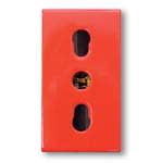 AVE - AVE45B06/15TSR PRESA POLISICUR 2X10/16A+T ROSSA