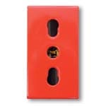 AVE AVE45B06/15TSR PRESA POLISICUR 2X10/16A+T ROSSA