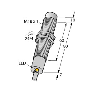 TURCK BANNER SRL TUK4611230 NI8-M18-AP6X/S120