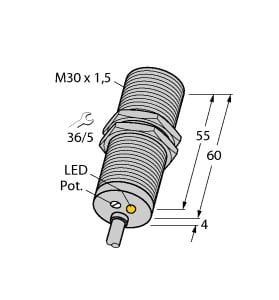 TURCK BANNER SRL TUK4618510 BI15-M30-LUAP6X