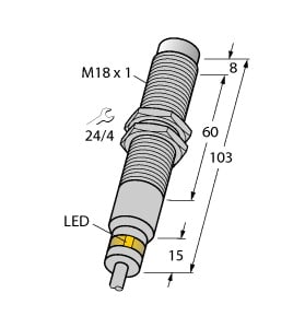 TURCK BANNER SRL TUK4632100 NI7-EM18D-VP6X/S120