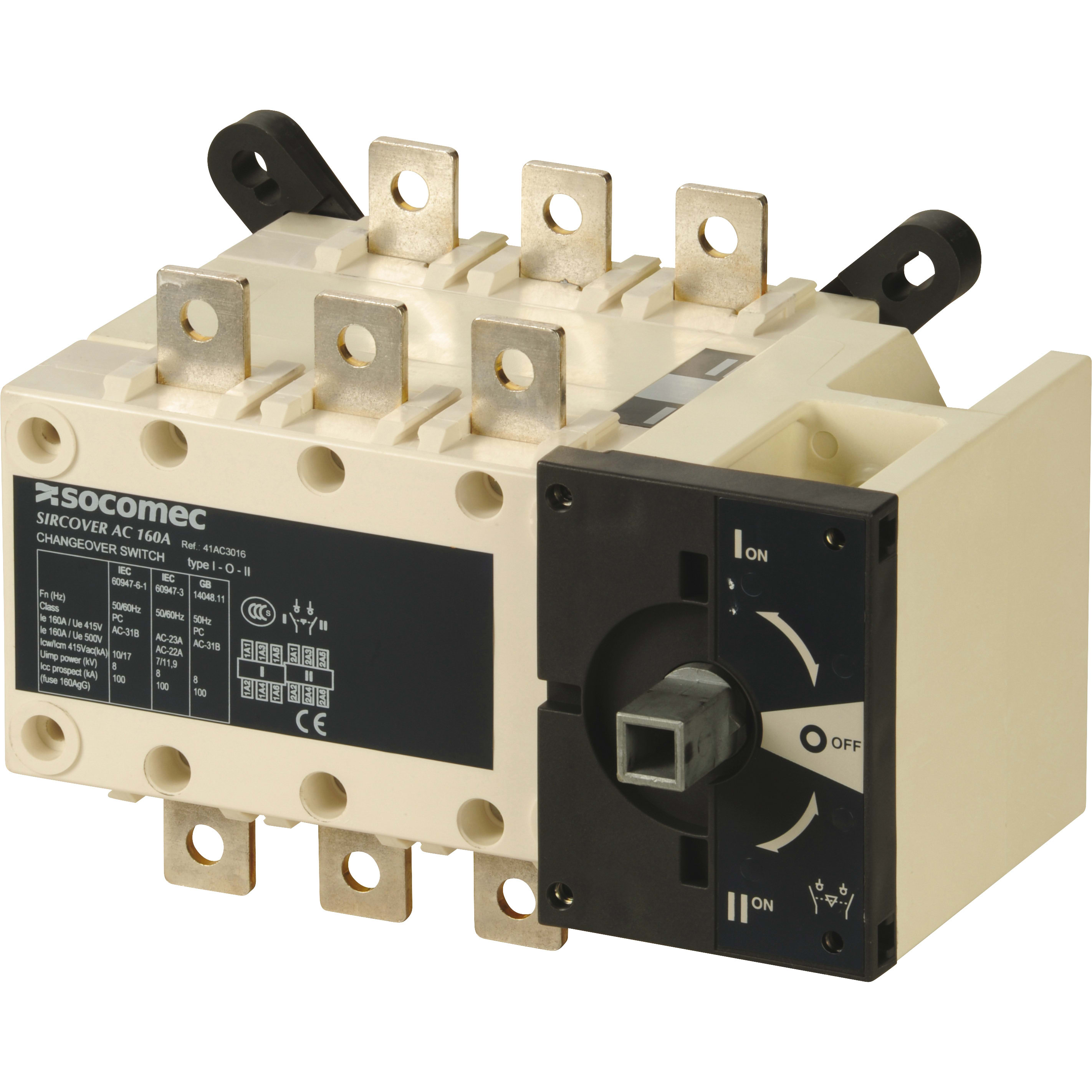 SOCOMEC SOC41AC3016 SIRCOVER - 160A - 3P - I - O - II - CDO