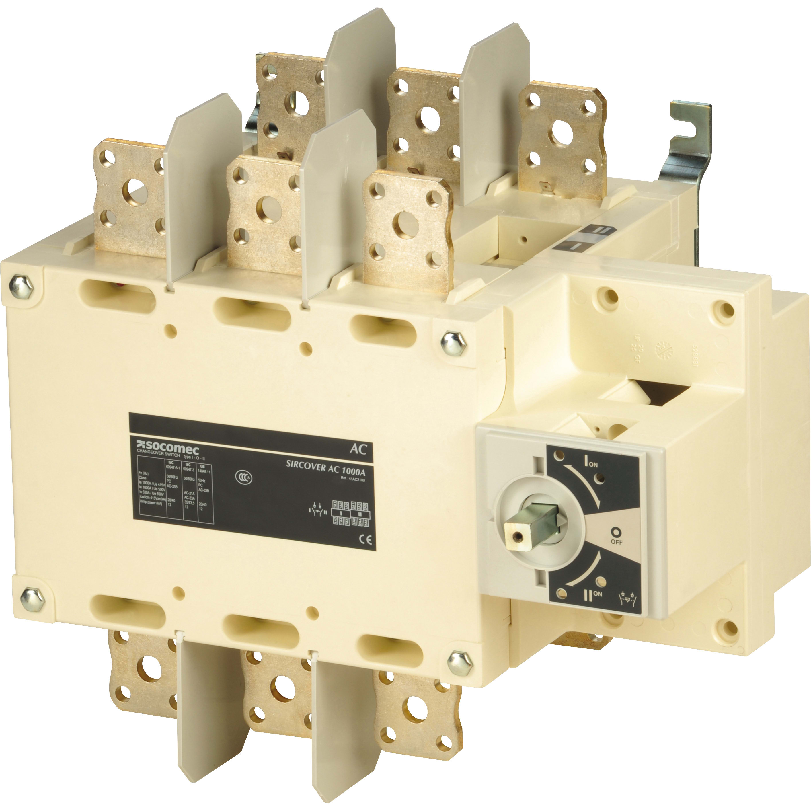 SOCOMEC SOC41AC3100 SIRCOVER - 1000A - 3P - I - O - II - CDO