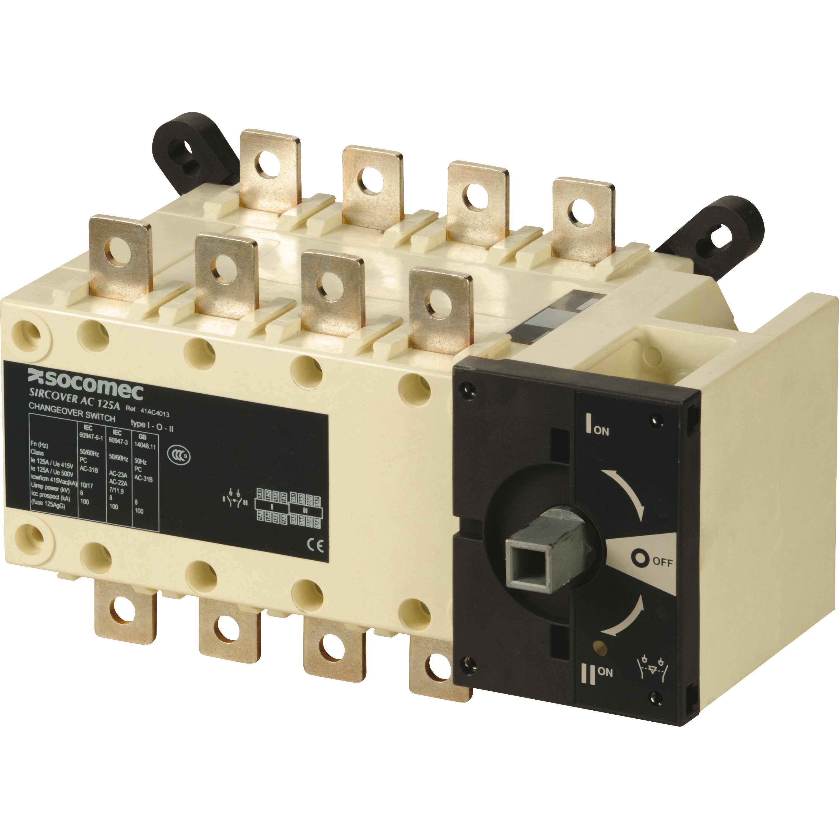SOCOMEC SOC41AC4013 SIRCOVER - 125A - 4P - I - O - II - CDO