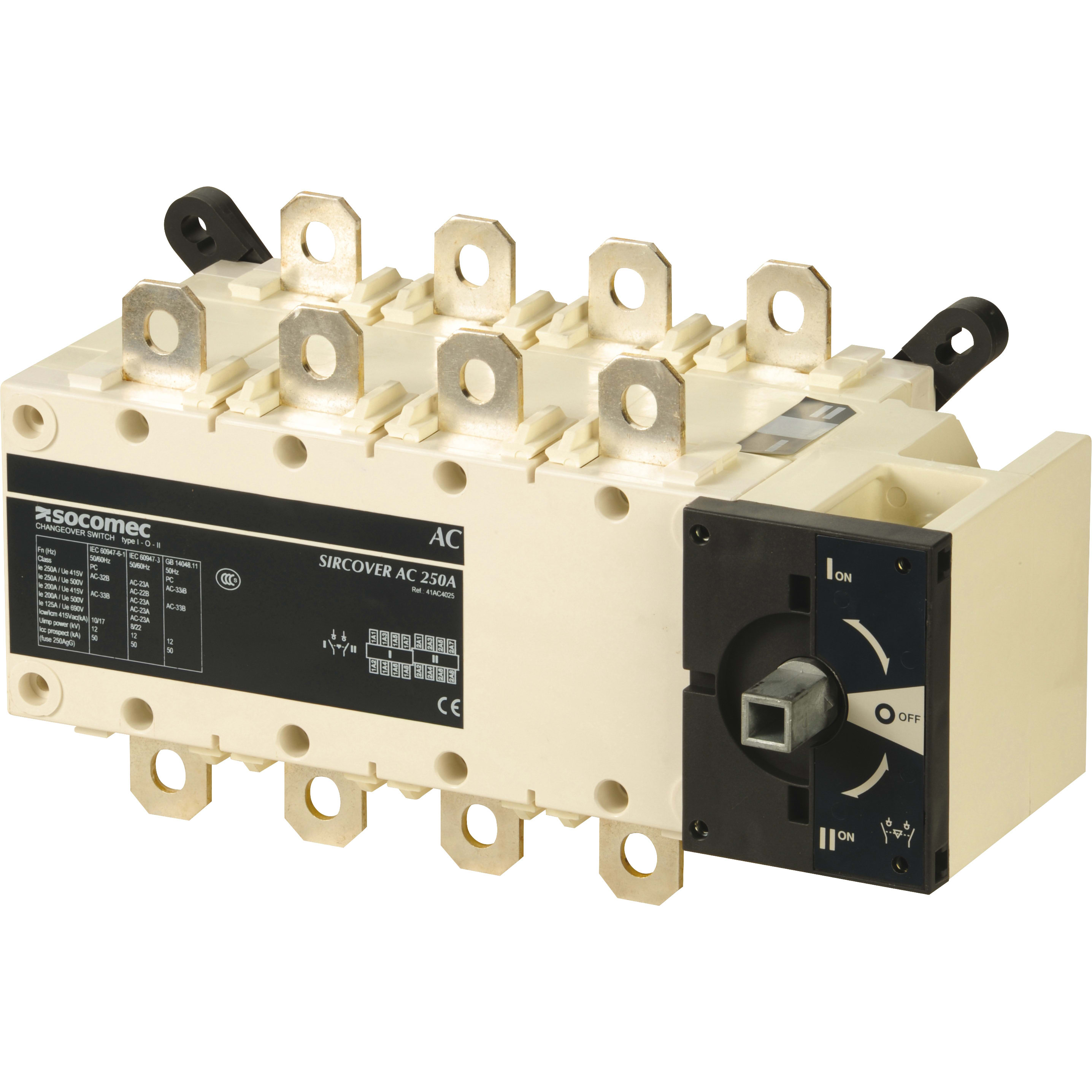 SOCOMEC SOC41AC4025 SIRCOVER - 250A - 4P - I - O - II - CDO
