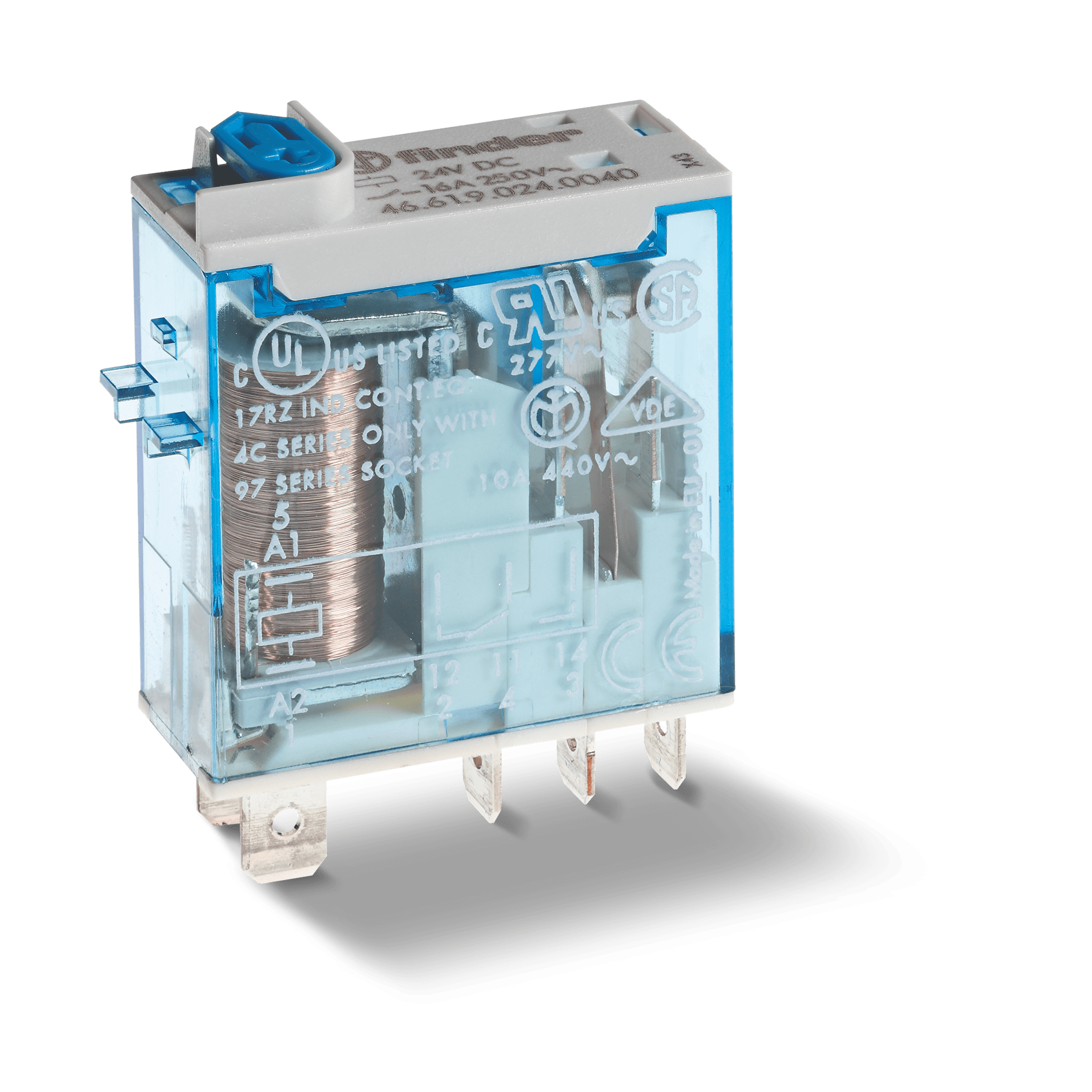 FINDER SPA - FIN466182304054 MINI RELE INDUSTRIALE 1 CONTATTO