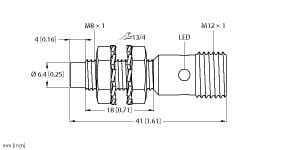 TURCK BANNER SRL - TUK4669660 NI3-EG08K-AP6X-H1341