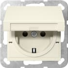 GIRA - GIR475401 SCHUKO CC + SH MRV SYSTEM 55 BIANCO CREM