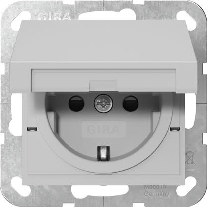 GIRA - GIR4754015 SCHUKO CC + SH MRV SYSTEM 55 GRIGIO O