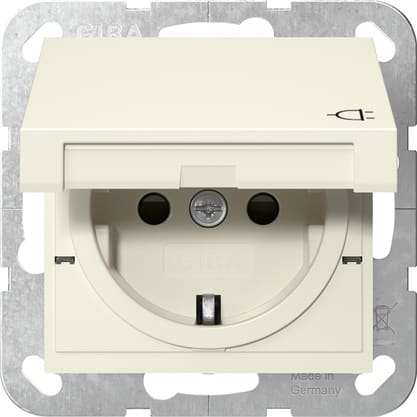 GIRA - GGI475401 SCHUKO CC + SP MRV SYSTEM 55 BNC CREMA