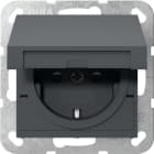 GIRA - GIR475428 SCHUKO CC + SH MRV SYSTEM 55 ANTRACITE