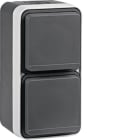 BERKER - BRK47703565 P.SCHUKO DOPP VERT.CON CW1 GRIGIO/GRIGIO