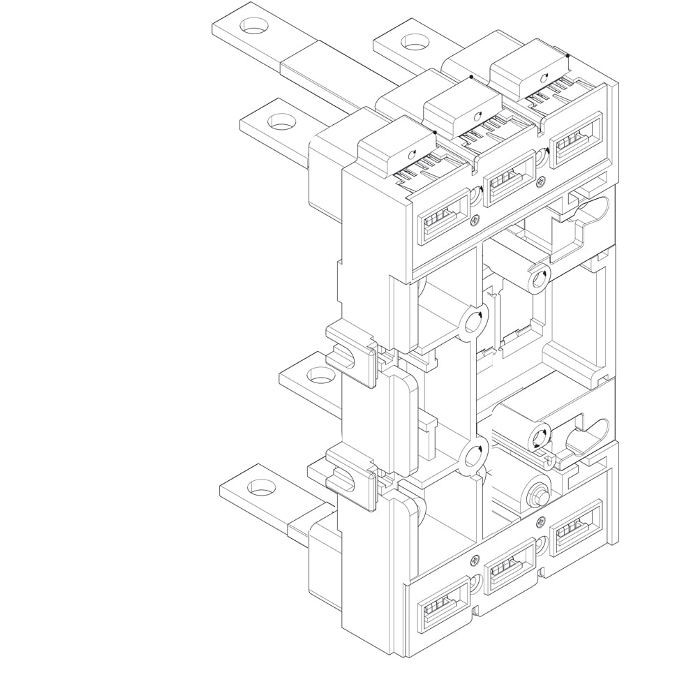 BTICINO BTIM7B15 MEGA M4-BASE ATTACCHI POSTERIORI PIATTO3