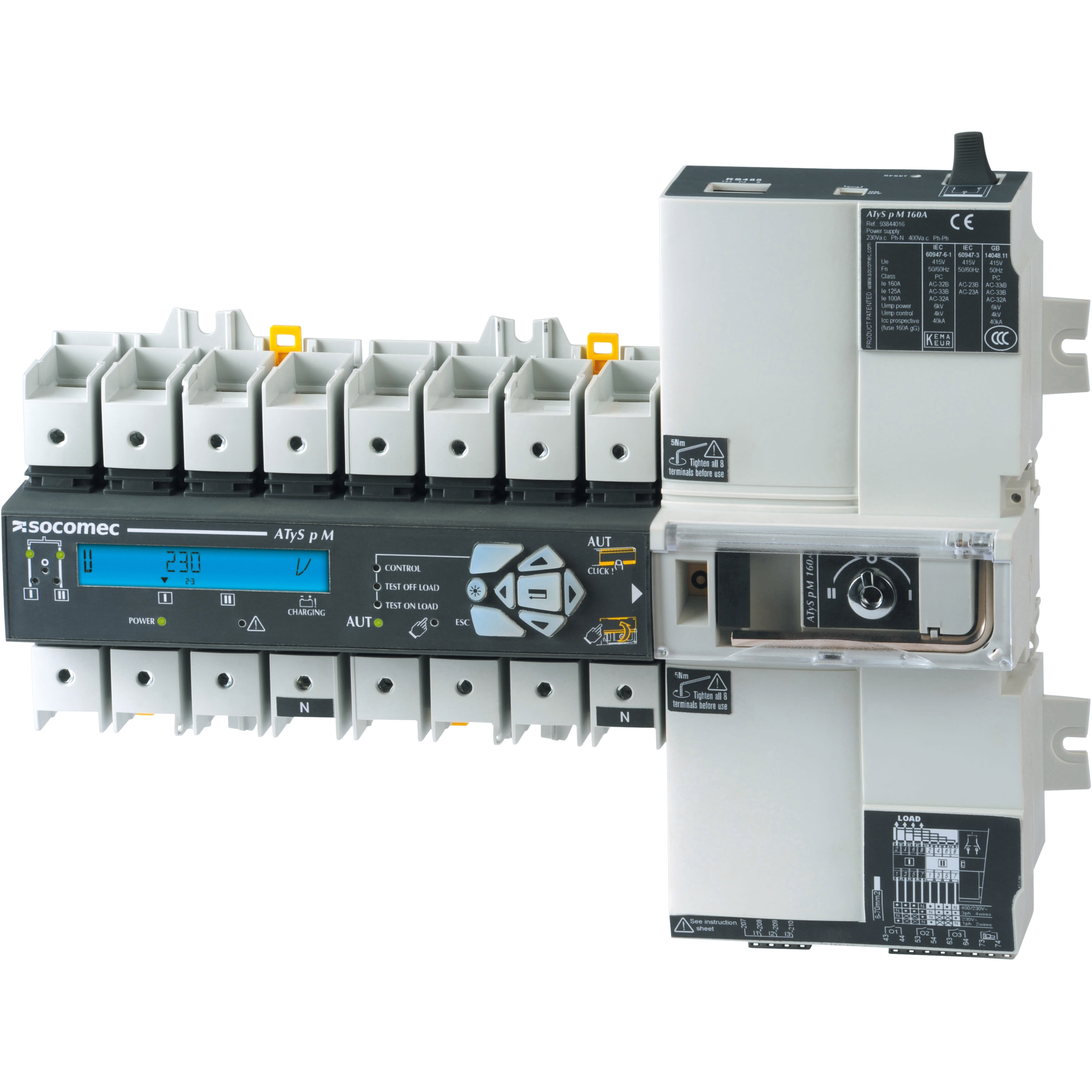 SOCOMEC - SOC93644016 ATYS P M - 4P 160A 230/400VAC