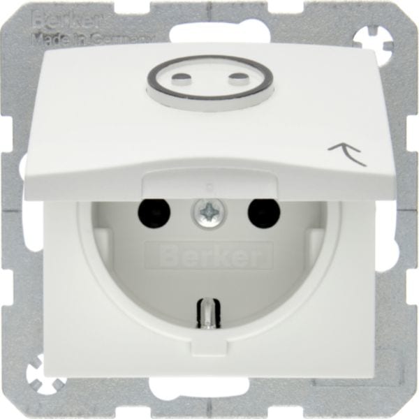 BERKER - BRK47861949 P.SCHUKO + COP. NO BARR.ARCH.S1/B3/B7 BI