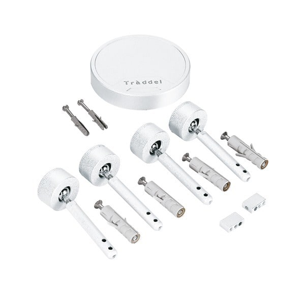 LINEA LIGHT (ILED) ILDTR4109-4 SET X ALIM.E FISS.PARETE BIANCO
