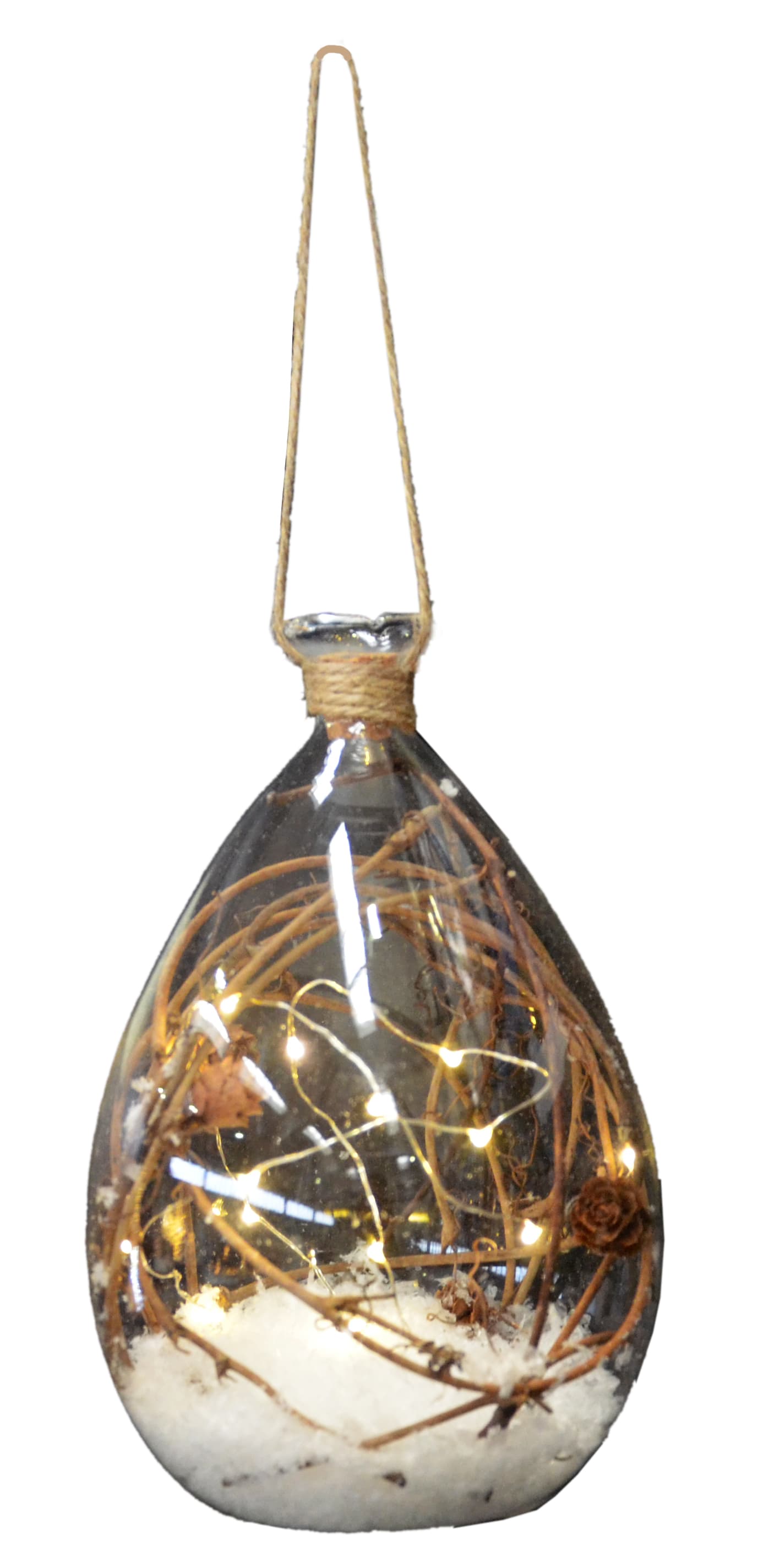 GIOCOPLAST NATALE SP - GCP48018053 AMP GOC DEC NEV+PIGN 16CM10GOC LED B.CA