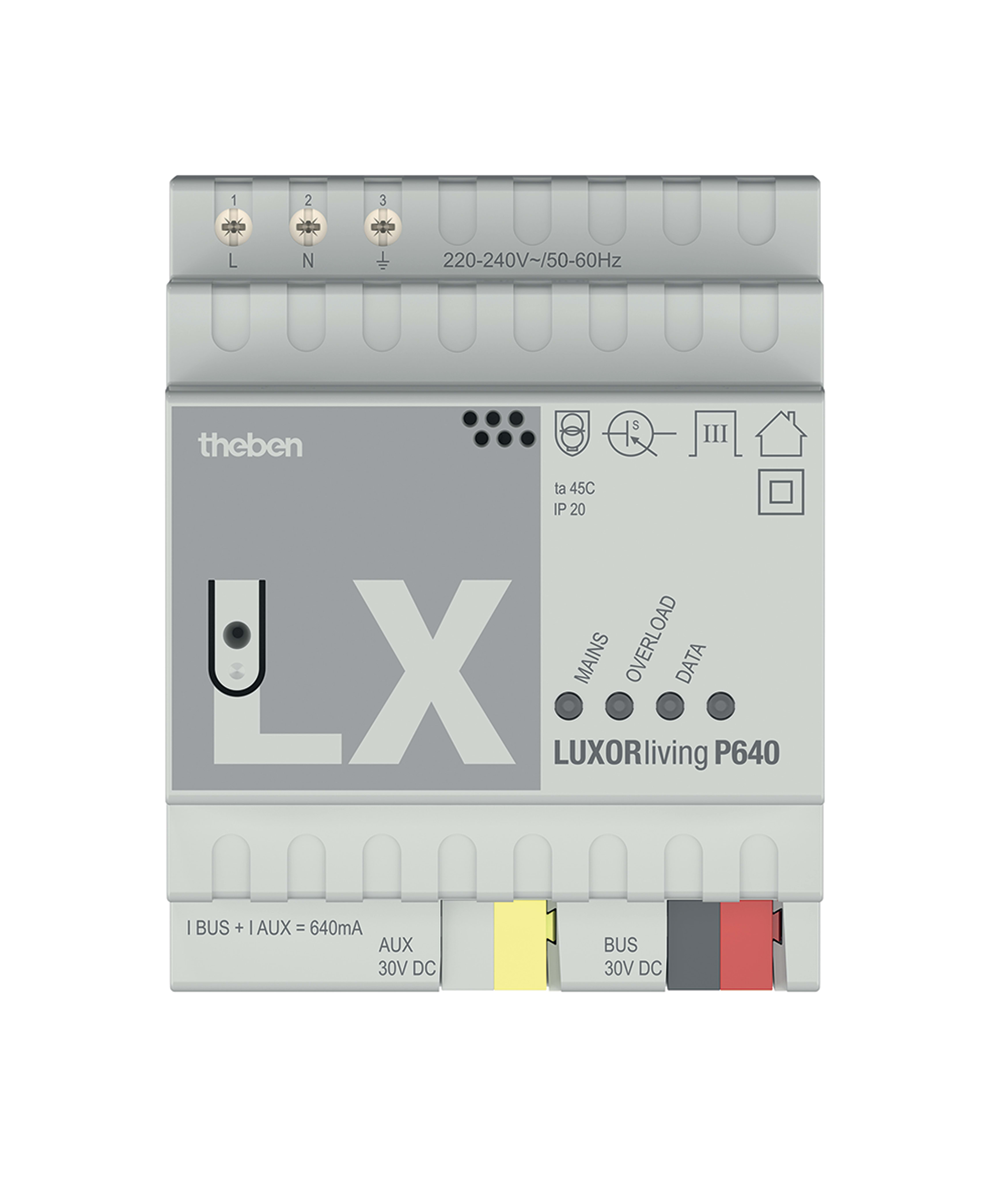 THEBEN SRL THE4800990 LUXORLIVING P640 KNX ALIMENTATORE 640MA