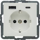 BERKER BRK48146089 PRESA SCHUKO/USB AC 20W PD Q.X BIA.POL.