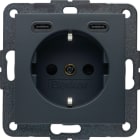 BERKER - BRK48151606 PRESA SCHUKO/USB CC 20W PD B.3 ANTR.OP