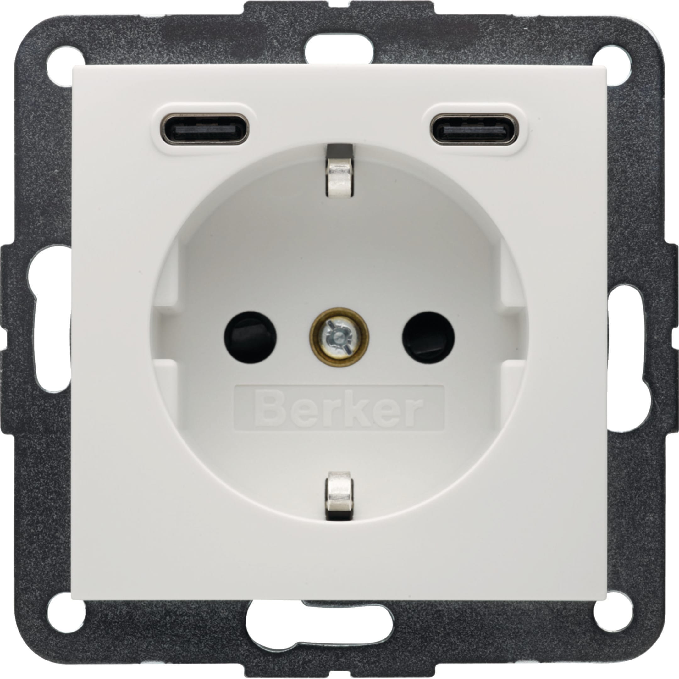 BERKER BRK48158989 PRESA SCHUKO/USB CC 20W PD S.1 BIA.POL.