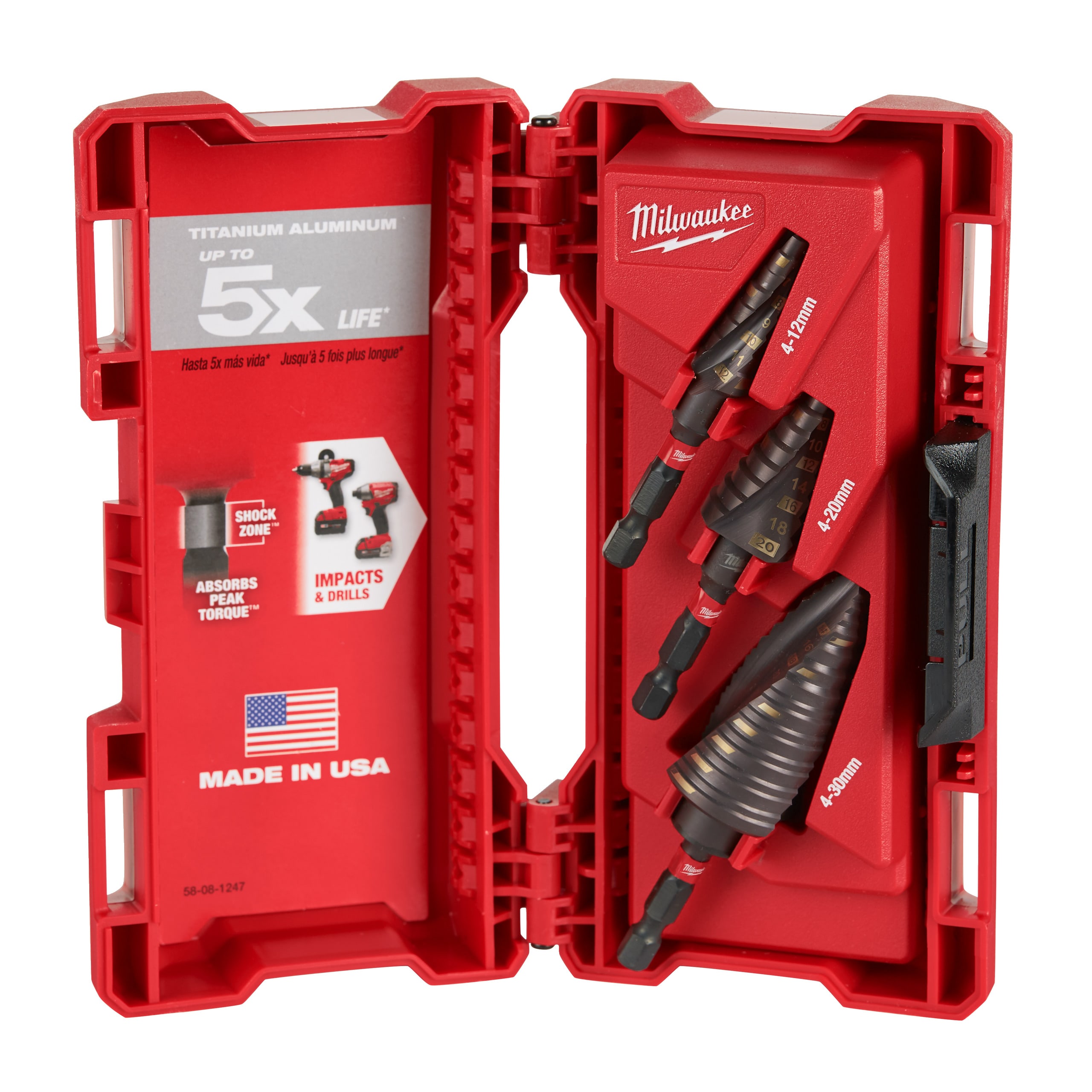 MILWAUKEE - AEG COP48899266 SET FRESE A GRADINO - SHOCKWAVE