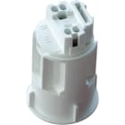 LE PROLUNGHE SAS PRG490 PORTALAMPADE E14 BIANCO LINEA CANDELA