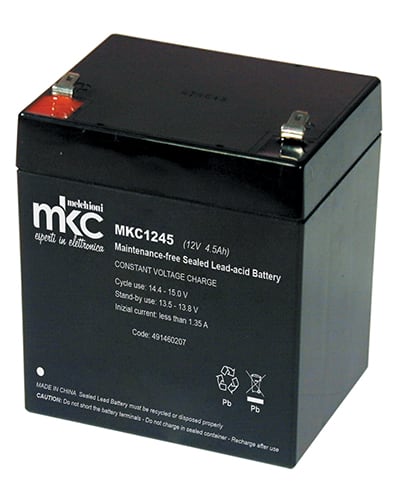 MELCHIONI SPA - MEM491460207 BATT PIOMBO RIC.12V 4.5AH TERM. 4.8MM MK