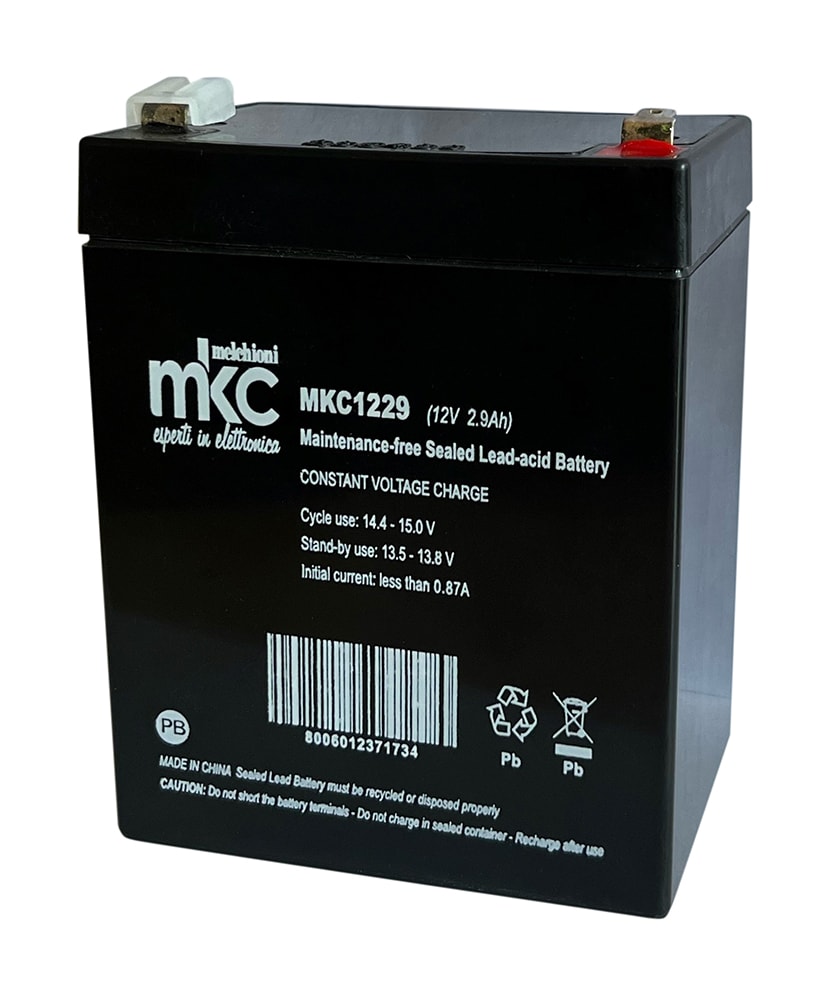 MELCHIONI SPA MEM491460213 ACCUMULATORE MKC1229 AL PIOMBO 12V 2.9A