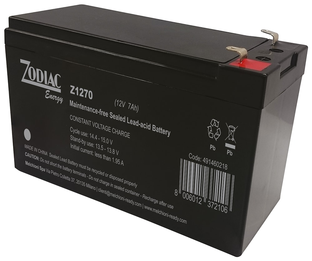 MELCHIONI SPA MEM491460218 BATTERIA AL PIOMBO RICARICABILE 12V 7AH