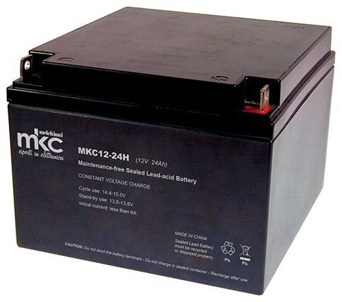 MELCHIONI SPA - MEM491460282 BATT PIOMBO RIC.12V 24AH CICL. TERM. T3