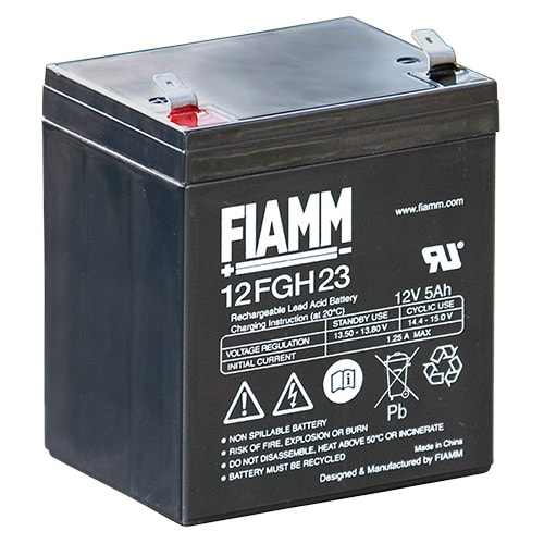 MELCHIONI SPA MEM491460369 BATT PB. RIC.ERM 12V 5AH +F 6.3MM FIAMM