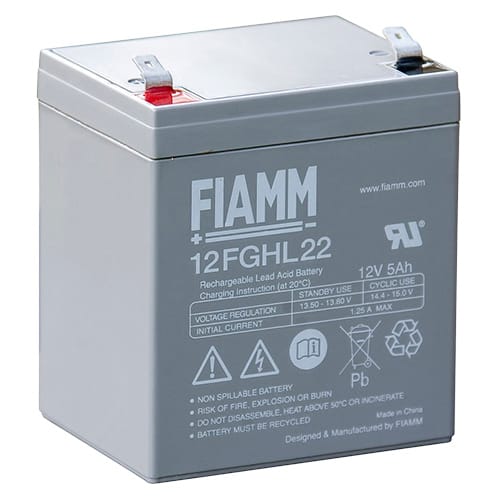 MELCHIONI SPA MEM491460475 BATT PIOMBO RIC.12V 5AH TERM. 6.3MM FIAM
