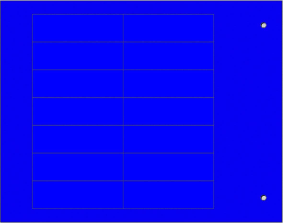 CEMBRE SPA - CEM49164N TARGH.MG-TAA ADES.BLU 15X49 X COMPONENTI