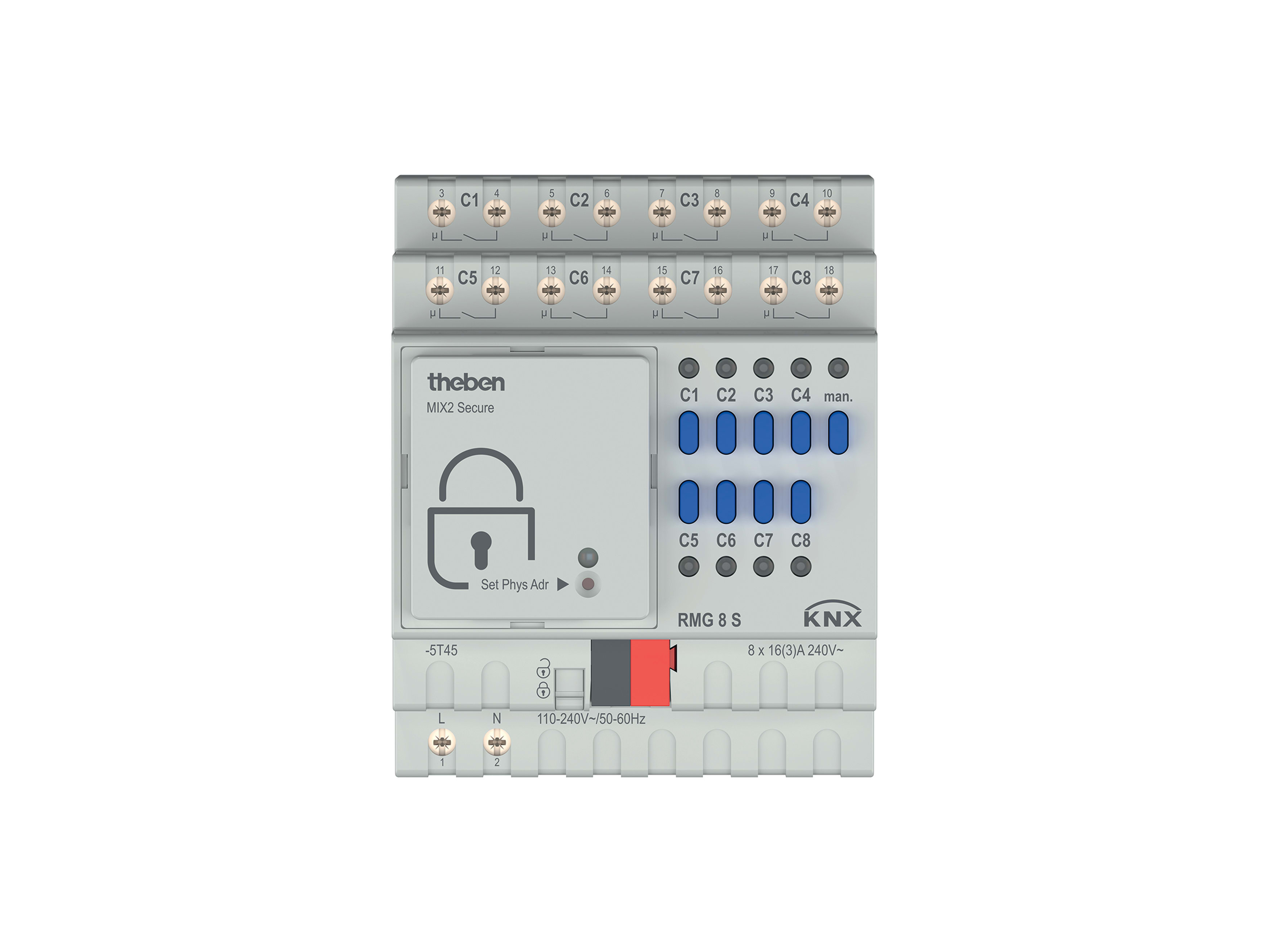 THEBEN SRL THE4930220 RMG 8S KNX ATTUATORE 8CAN 16A BASE