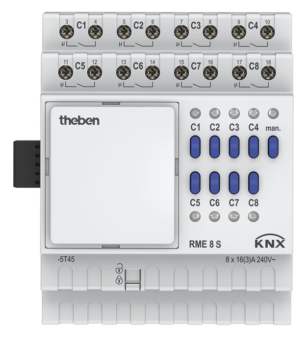 THEBEN SRL - THE4930225 RME 8S KNX ATTUATORE 8CAN 16A BASE