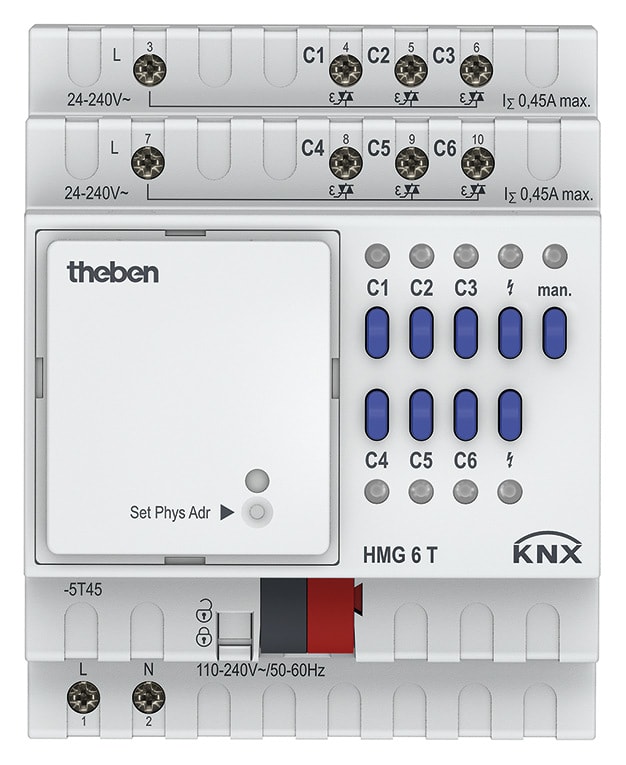 THEBEN SRL THE4930240 HMG 6T KNX ATTUATORE RISCALDAMENTO 6CAN