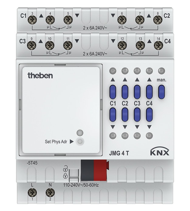 THEBEN SRL THE4930250 JMG 4T KNX ATTUATORE MOTORI 4CAN BASE