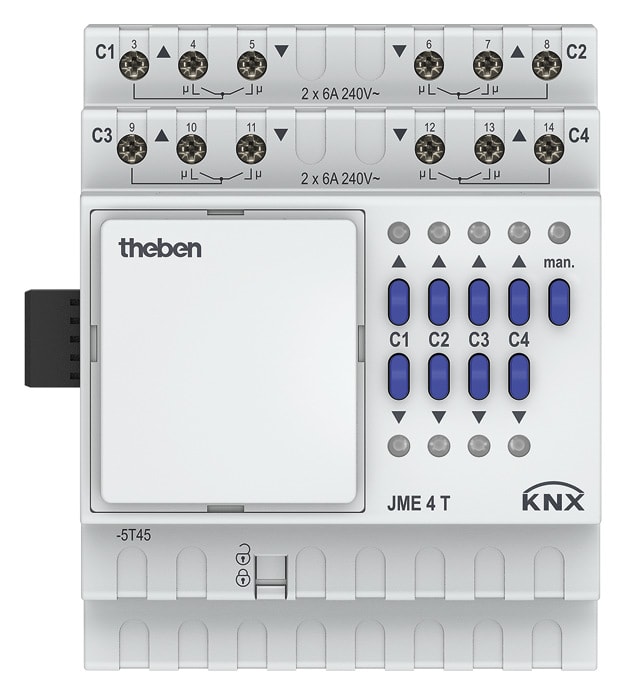 THEBEN SRL THE4930255 JME 4T KNX ATTUATORE MOTORI 4CAN ESP