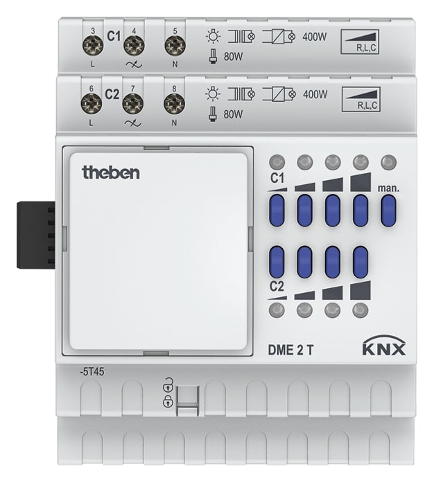 THEBEN SRL THE4930275 DME 2T KNX ATTUATORE DIMMER 2X400W ESP