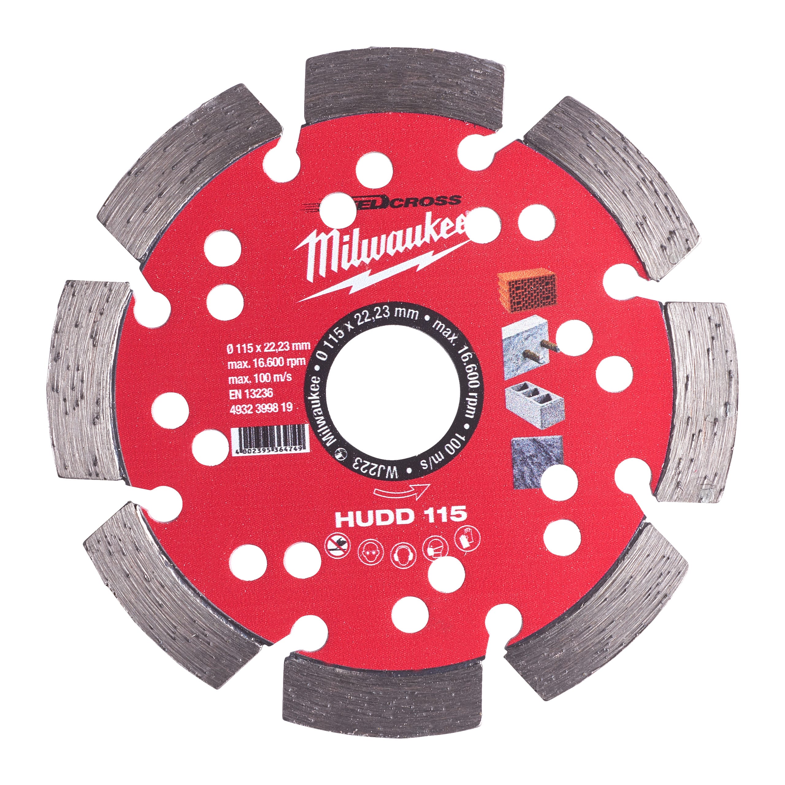 MILWAUKEE - AEG COP4932399819 DISCO DIAM SPEEDCROSS HUDD 115
