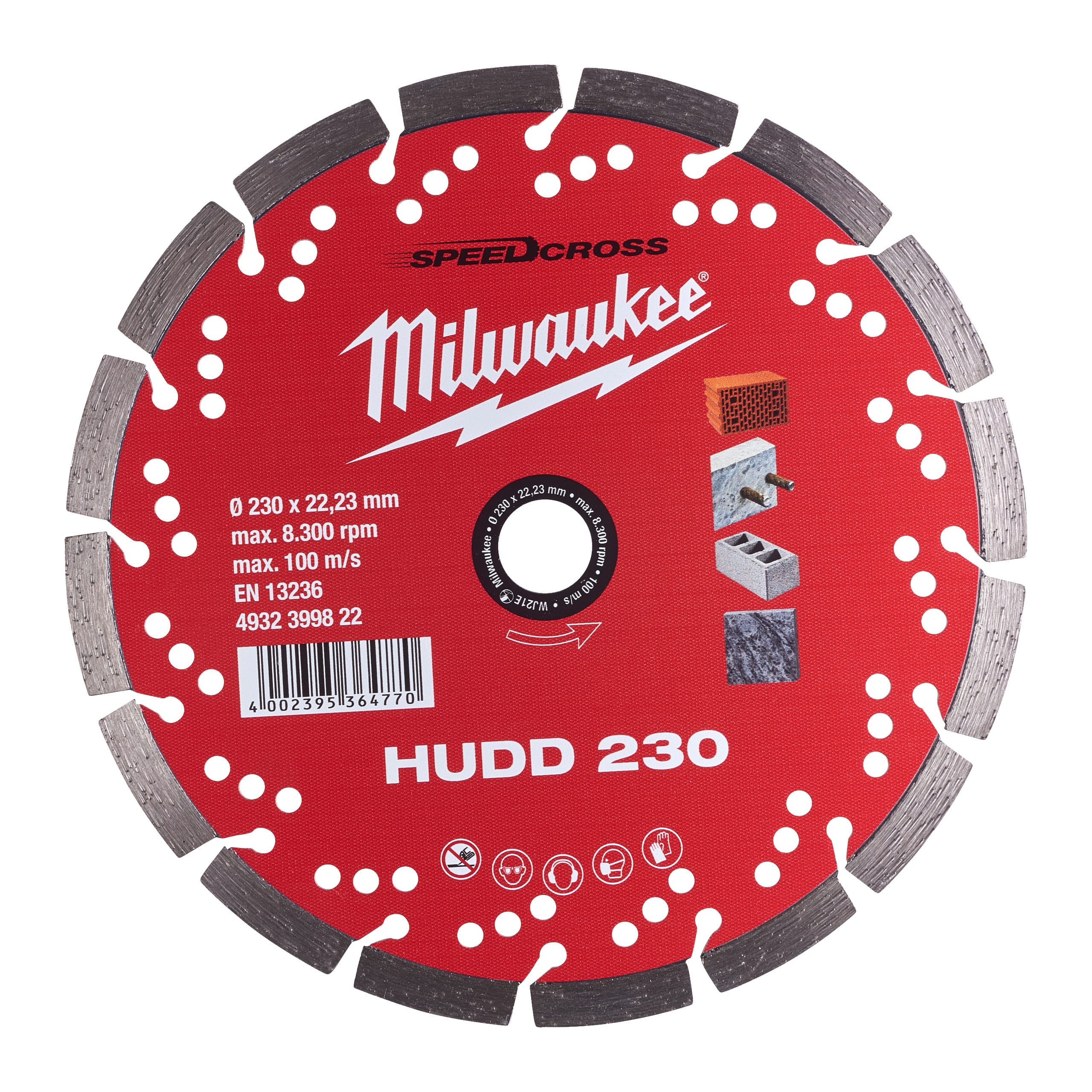 MILWAUKEE - AEG COP4932399822 DISCO DIAM SPEEDCROSS HUDD 230