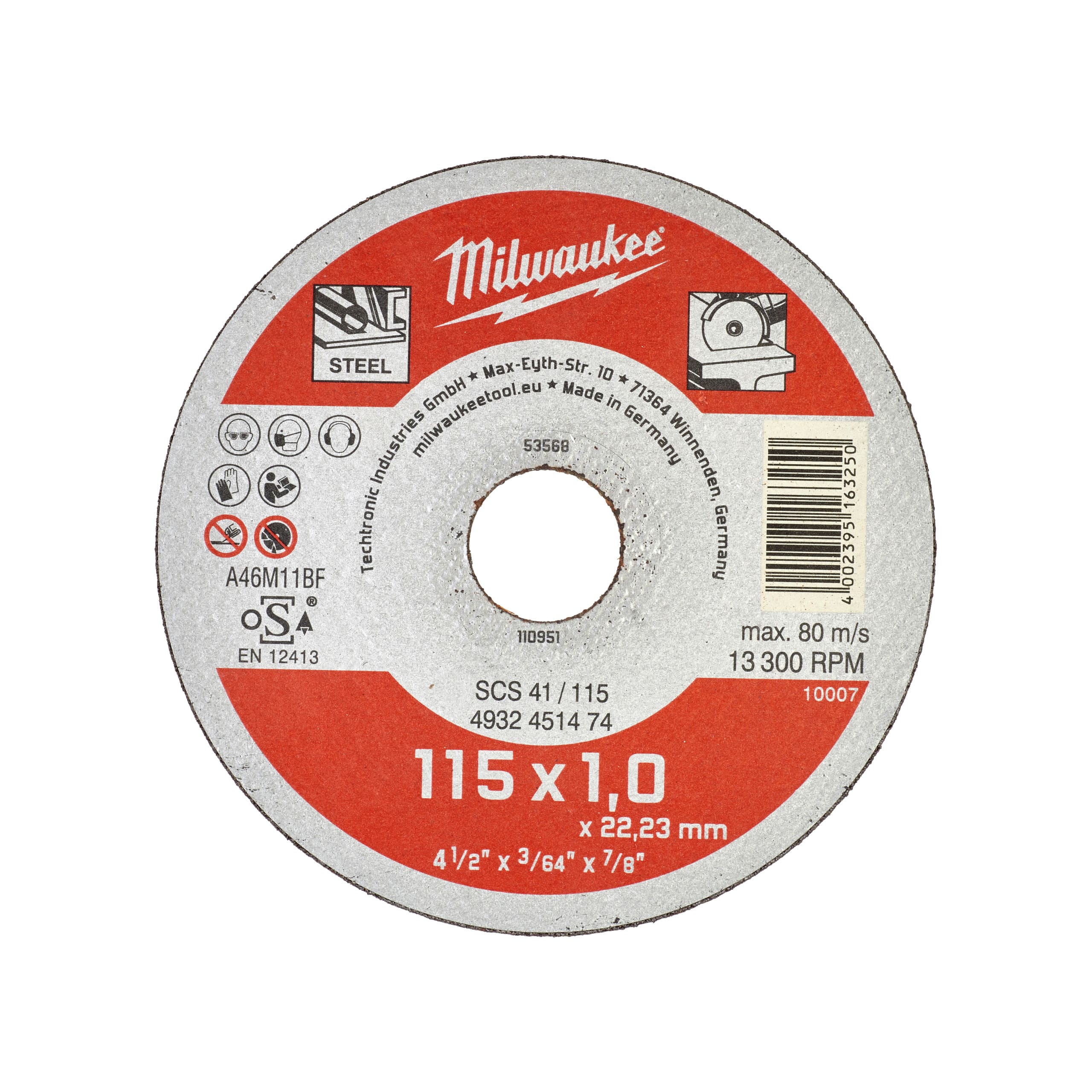 MILWAUKEE - AEG COP4932451474 MOLE DA TAGLIO 115X1MM - CS
