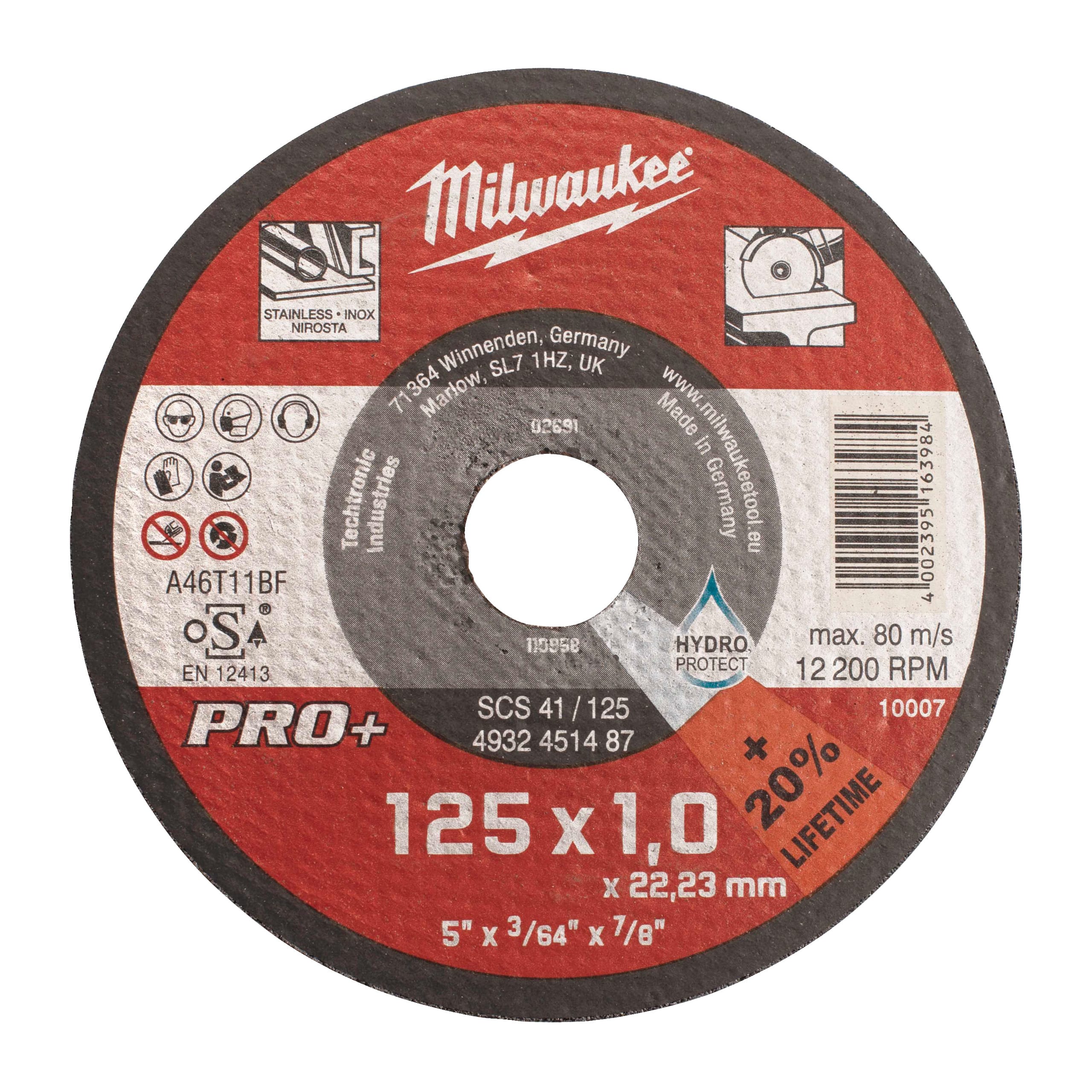 MILWAUKEE - AEG COP4932451487 MOLE DA TAGLIO SCS41D 125X1MM - PRO+