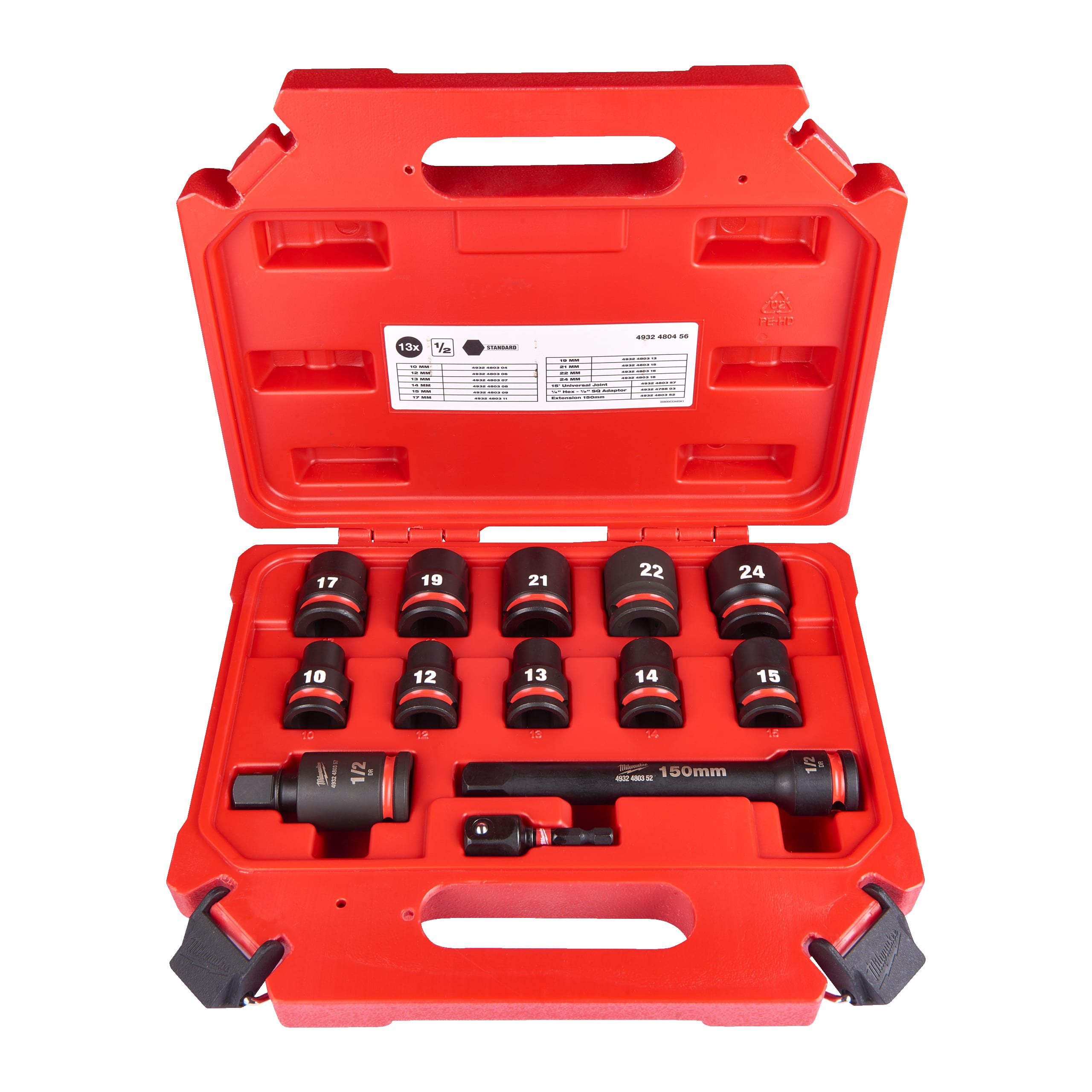 MILWAUKEE - AEG - COP4932480456 SET BUSSOLE A MACCHINA 1/2 11PZ - CORTE