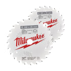 MILWAUKEE - AEG COP4932492433 SET LAME SEGA CIRCOLARE 2PZ 165 40 DENTI